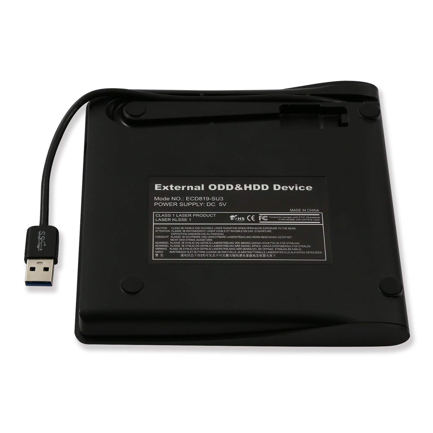 Onvian External ODD HDD Device USB 3.0 Drive Case 9.5mm SATA DVD